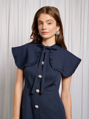 Bibi Bib Collar Midi Dress