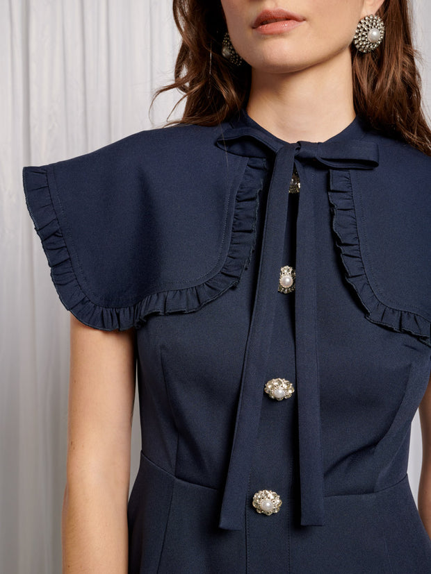 Bibi Bib Collar Midi Dress