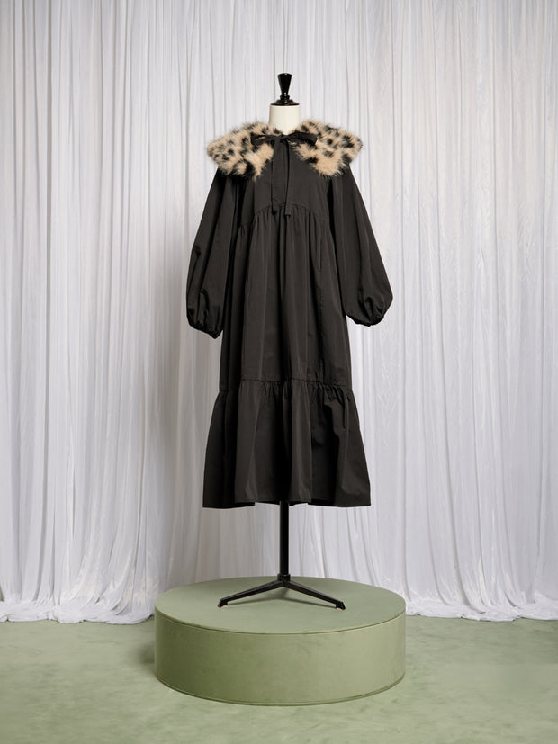 Eleanor Removable Collar Maxi Dress