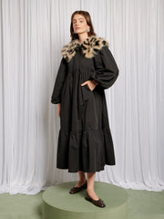 Eleanor Removable Collar Maxi Dress