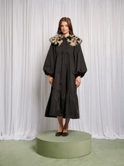 Eleanor Removable Collar Maxi Dress