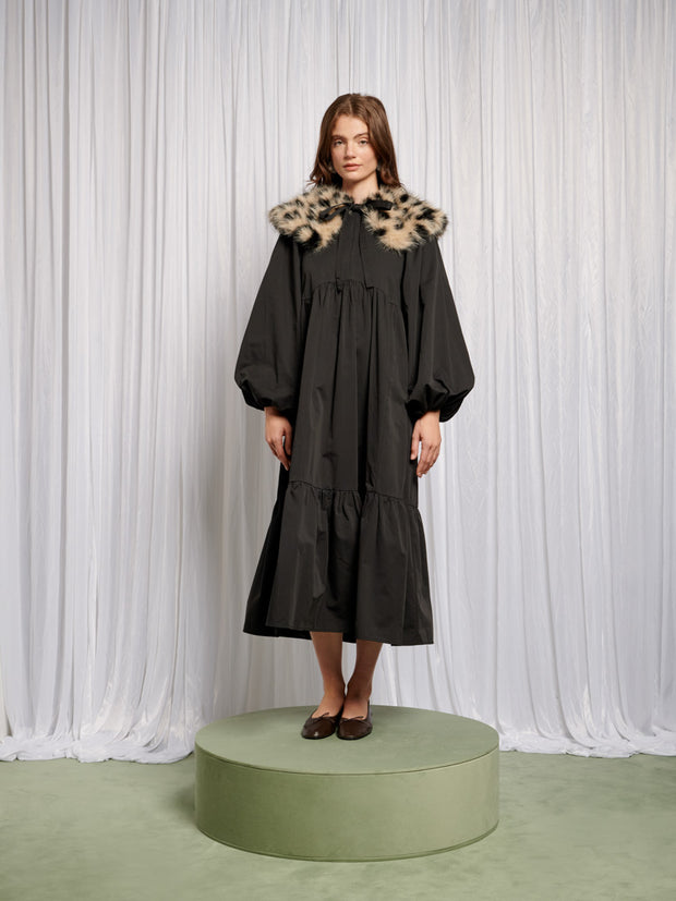 Eleanor Removable Collar Maxi Dress