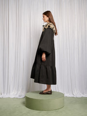 Eleanor Removable Collar Maxi Dress