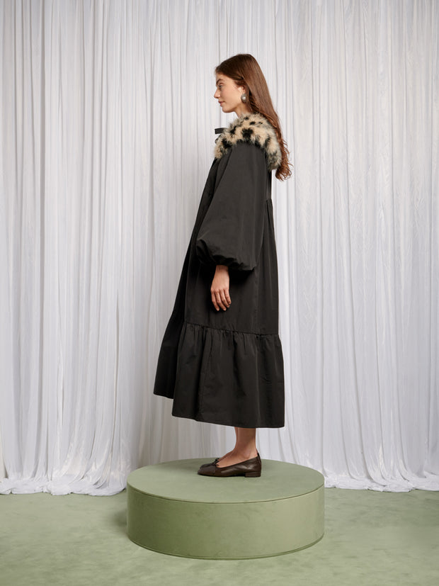 Eleanor Removable Collar Maxi Dress