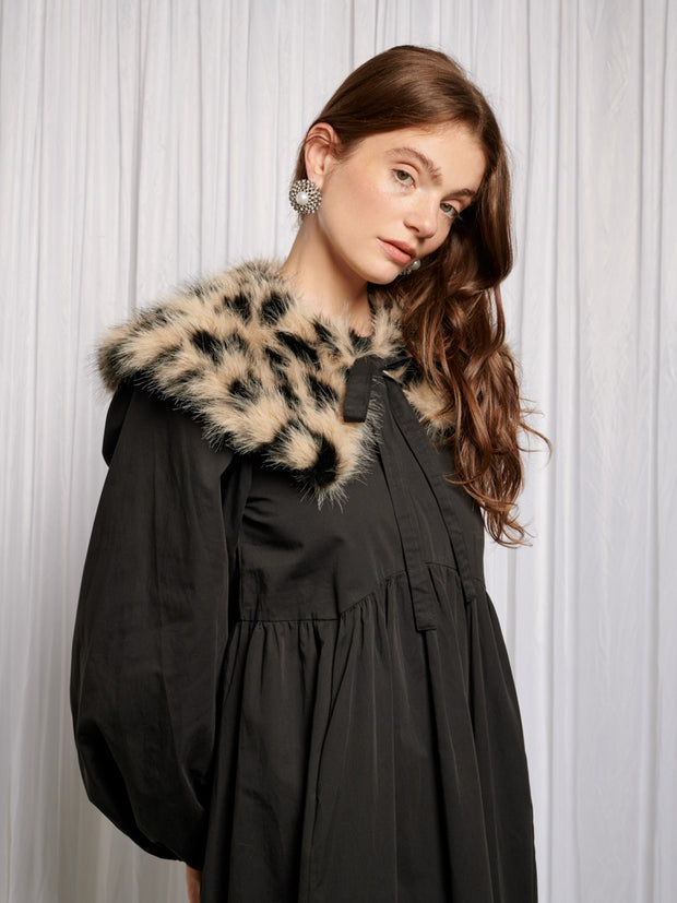 Eleanor Removable Collar Maxi Dress