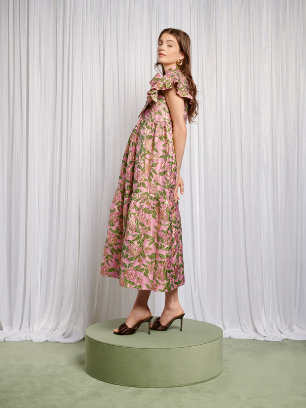 Abbey Maxi Jacquard Dress