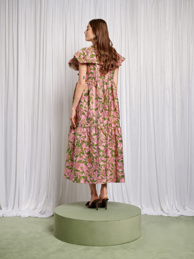 Abbey Maxi Jacquard Dress