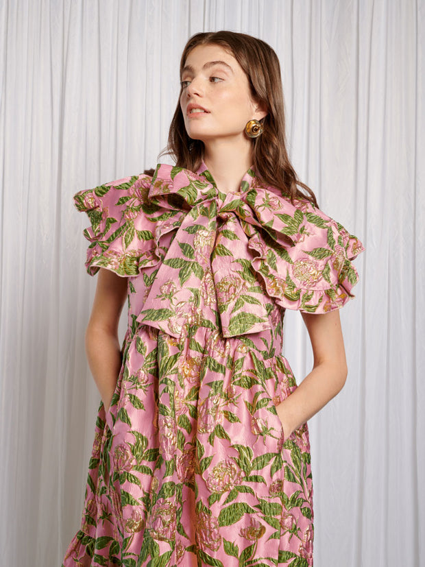 Abbey Maxi Jacquard Dress
