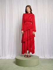 Augustine Maxi Ruffles Dress