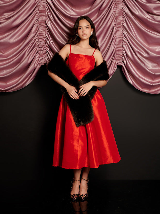 Quartet Taffeta Midi Dress