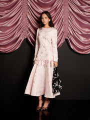 Gloss Jacquard Midi Dress