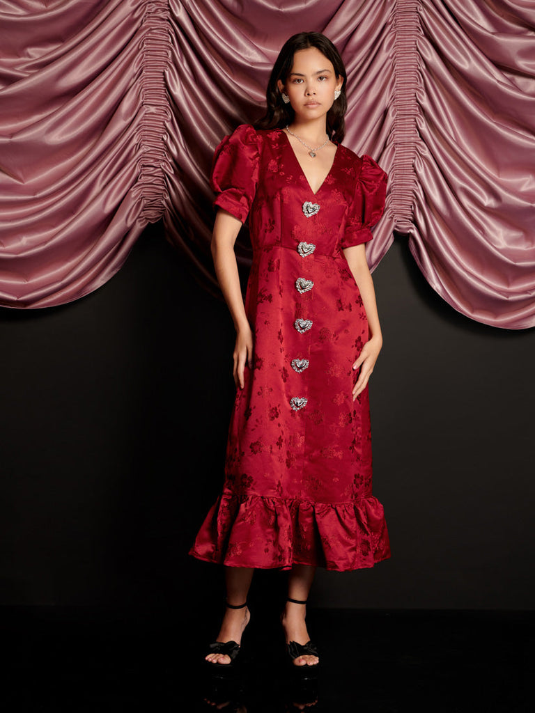 Carnival Hearts Midi Dress