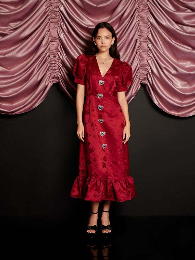 Carnival Hearts Midi Dress