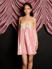 Melody Bow Mini Dress Sorbet Multi / Z