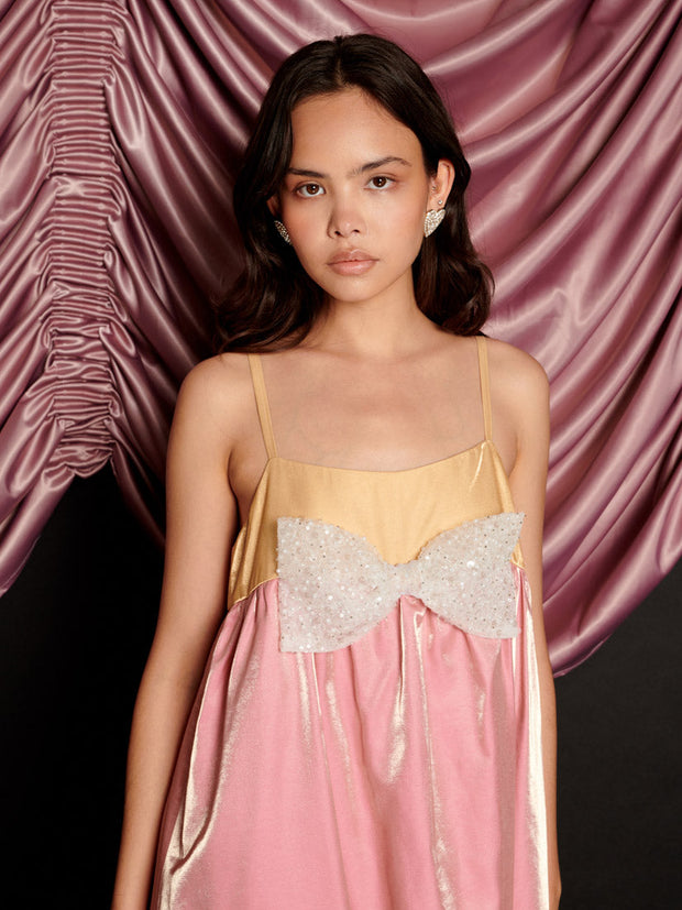 Melody Bow Mini Dress Sorbet Multi / Z