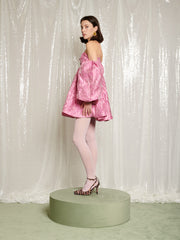 Secret Ball Jacquard Mini Dress