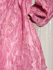 Secret Ball Jacquard Mini Dress