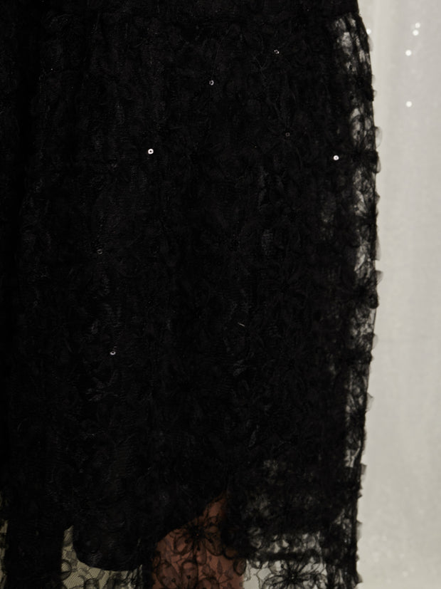 Laced Night Midi Dress