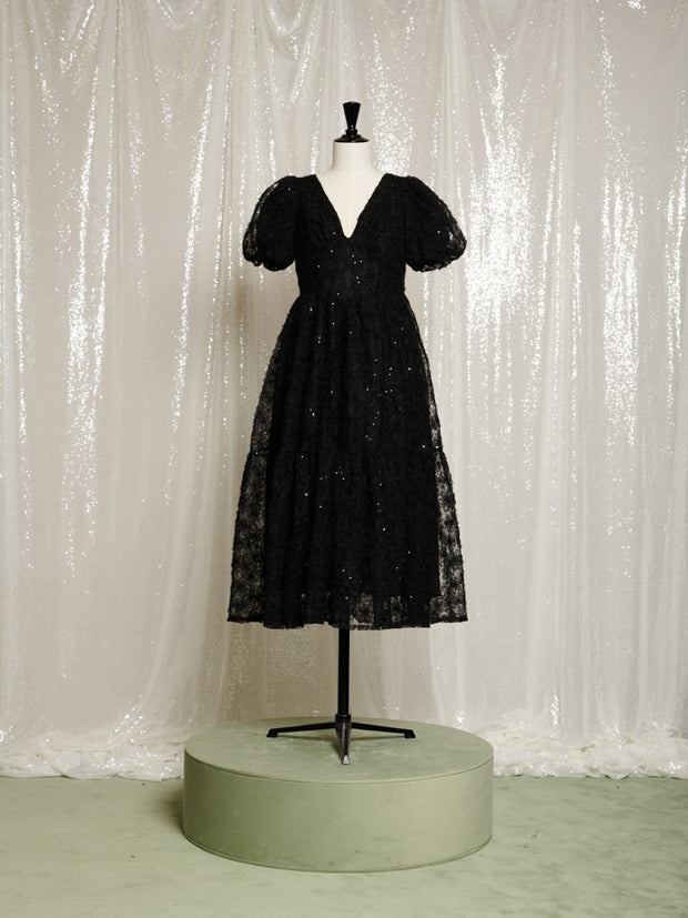 Laced Night Midi Dress