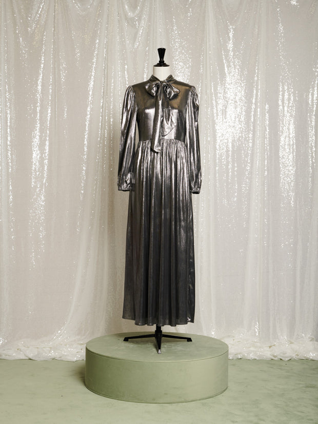 Disco Darling Lame Maxi Dress