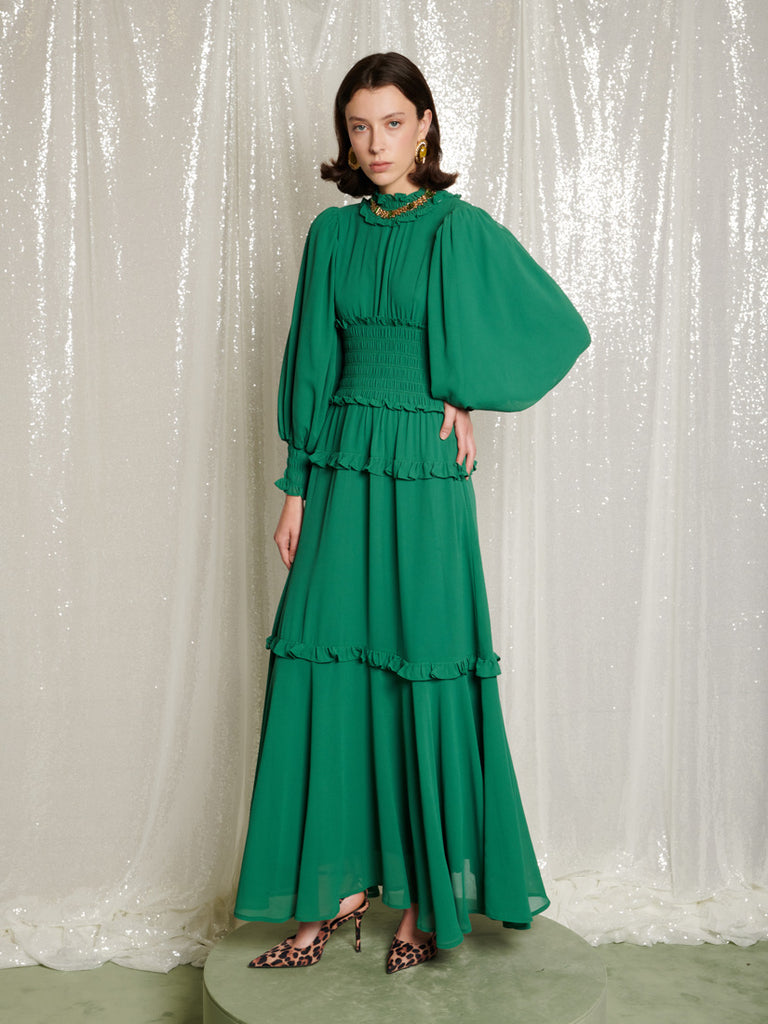 Forest Queen Maxi Dress Spruce Green / XS Forest Queen Maxi Dress Spruce Green / XS