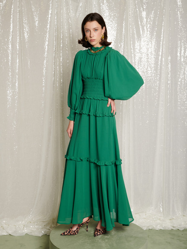 Forest Queen Maxi Dress Spruce Green / XS Forest Queen Maxi Dress Spruce Green / XS