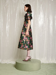 Enchanted Jacquard Midi Dress