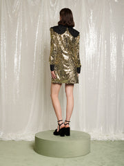 Gold Diamonds Mini Dress