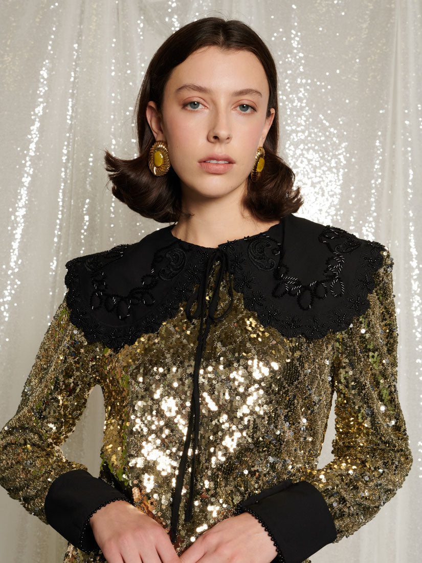 Gold Diamonds Mini Dress – Sister Jane