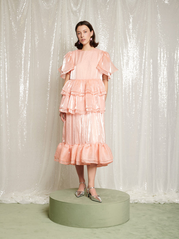 Reverie Ruffle Midi Dress