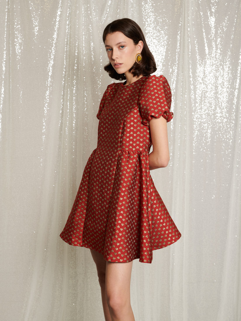sister jane dress Mini Love Jacquard – Color:Black Double Strap My Black Mini Dress_Baiduwiki V-NECK-WEDDING-DRESS