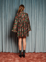 Fantasy Jacquard Mini Dress Coal Black / Z