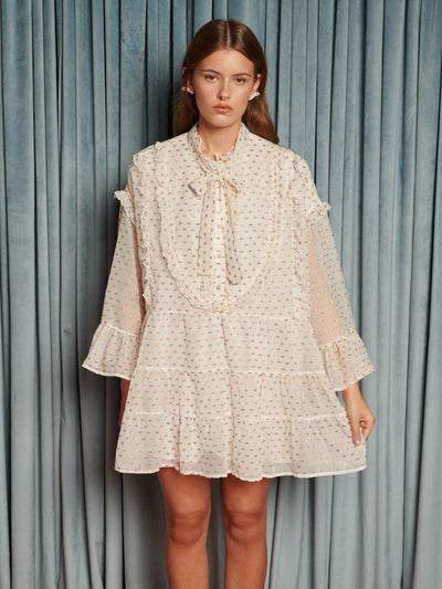 Fanciful Mini Dress Cream Ivory / Z