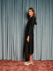 Cinematic Jacquard Midi Dress Coal Black / Z