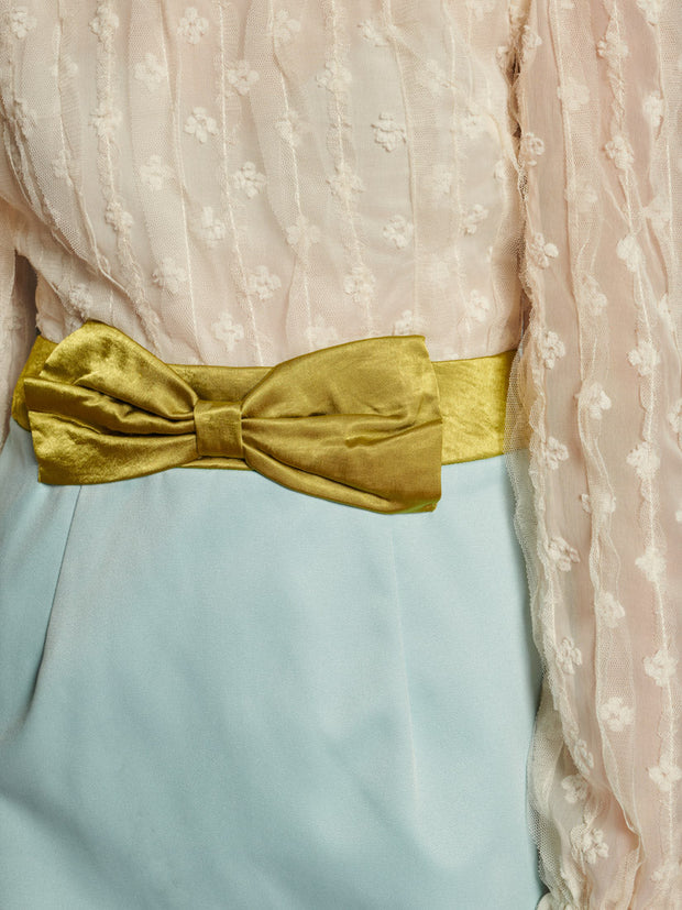 Eloise Colour Block Mini Dress Ivory, Baby Blue / Z