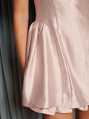 Nouveau Ruffle Mini Dress Baby Pink / Z