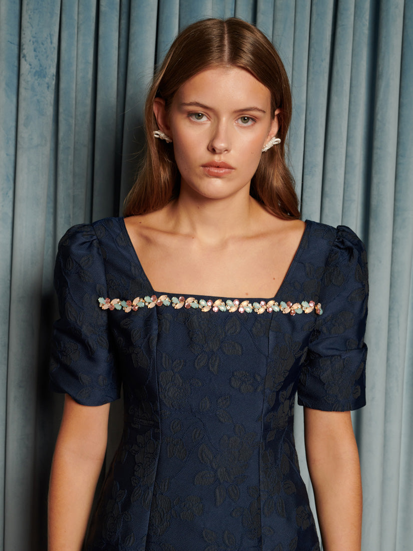 Frame Jacquard Mini Dress – Sister Jane