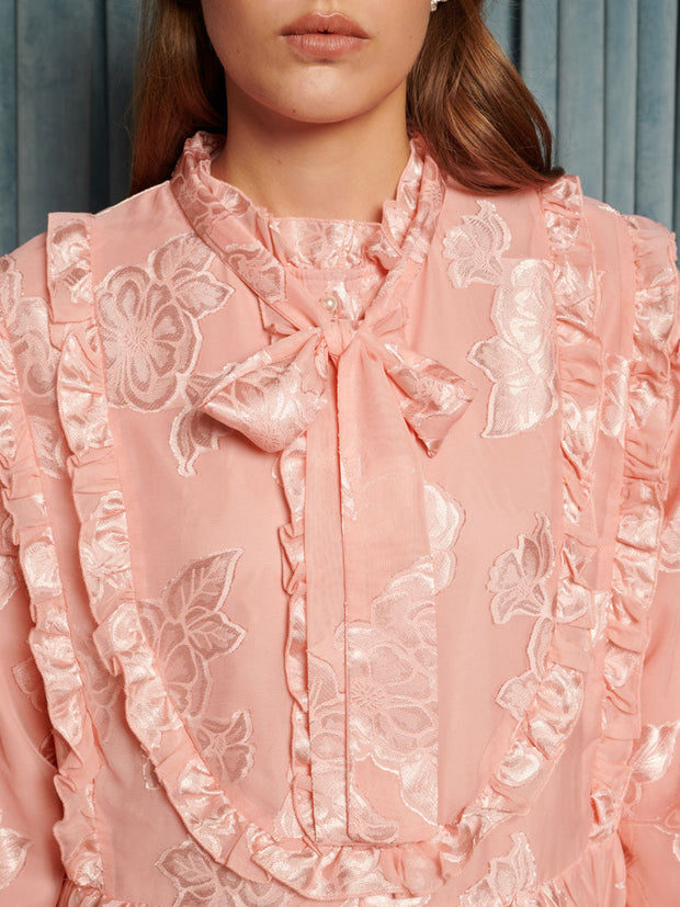 Feature Bloom Midi Dress Peach Pink / Z