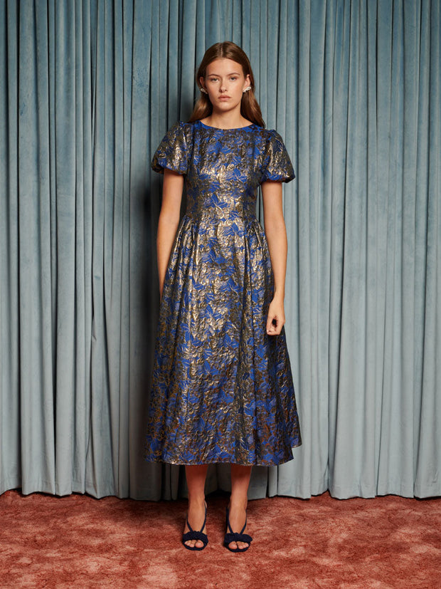 Matinee Jacquard Midi Dress