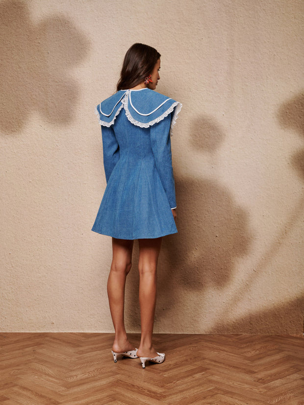 Dappled Denim Mini Dress – Sister Jane