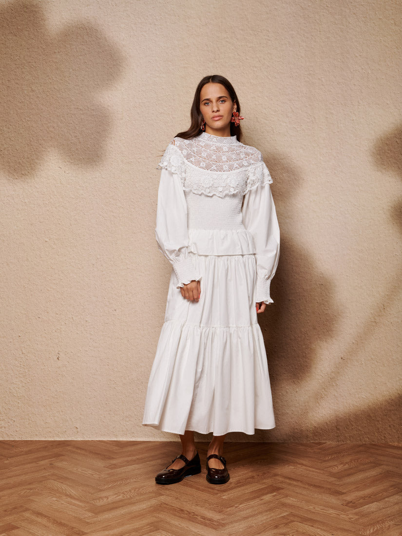 Light Language Shirring Maxi Dress – Sister Jane