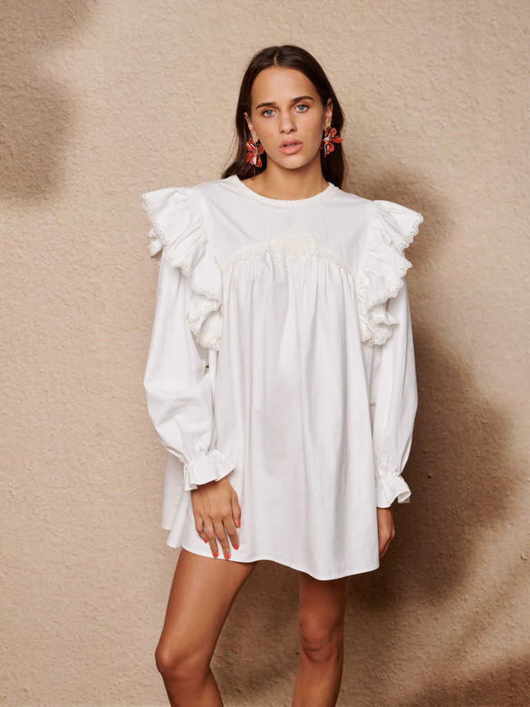 Sol Seeker Ruffle Mini Dress