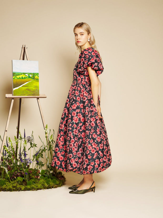 sister jane picture perfect midi dress Sister Jane Jacquard Dress