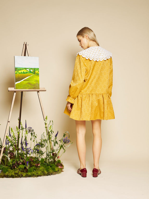 Jaune Jacquard Mini Dress – Sister Jane
