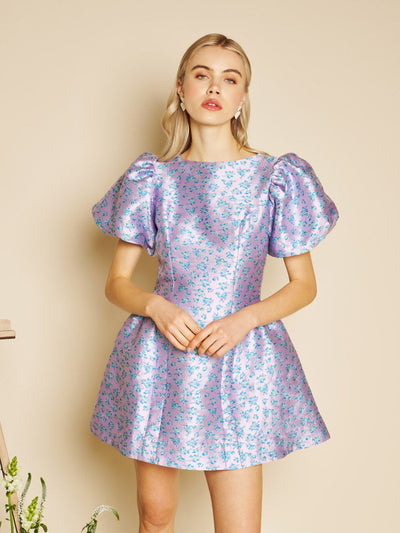 Wisteria Jacquard Mini Dress – Sister Jane