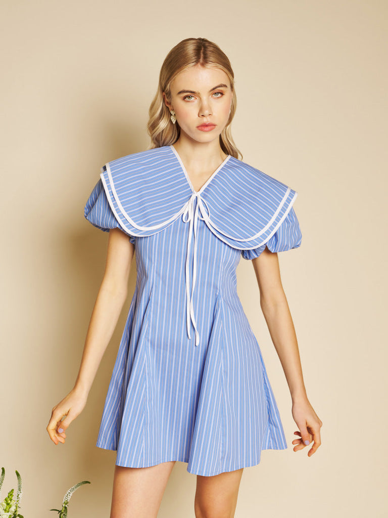 Tulip Stripe Mini Dress