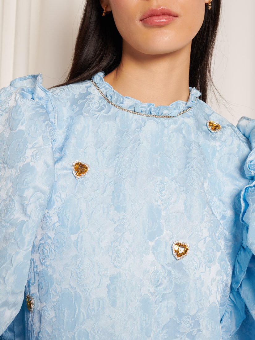 【新品未使用】sister jane DecoBloomJacquardMini Aquamarine Mini Dress – Sister Jane