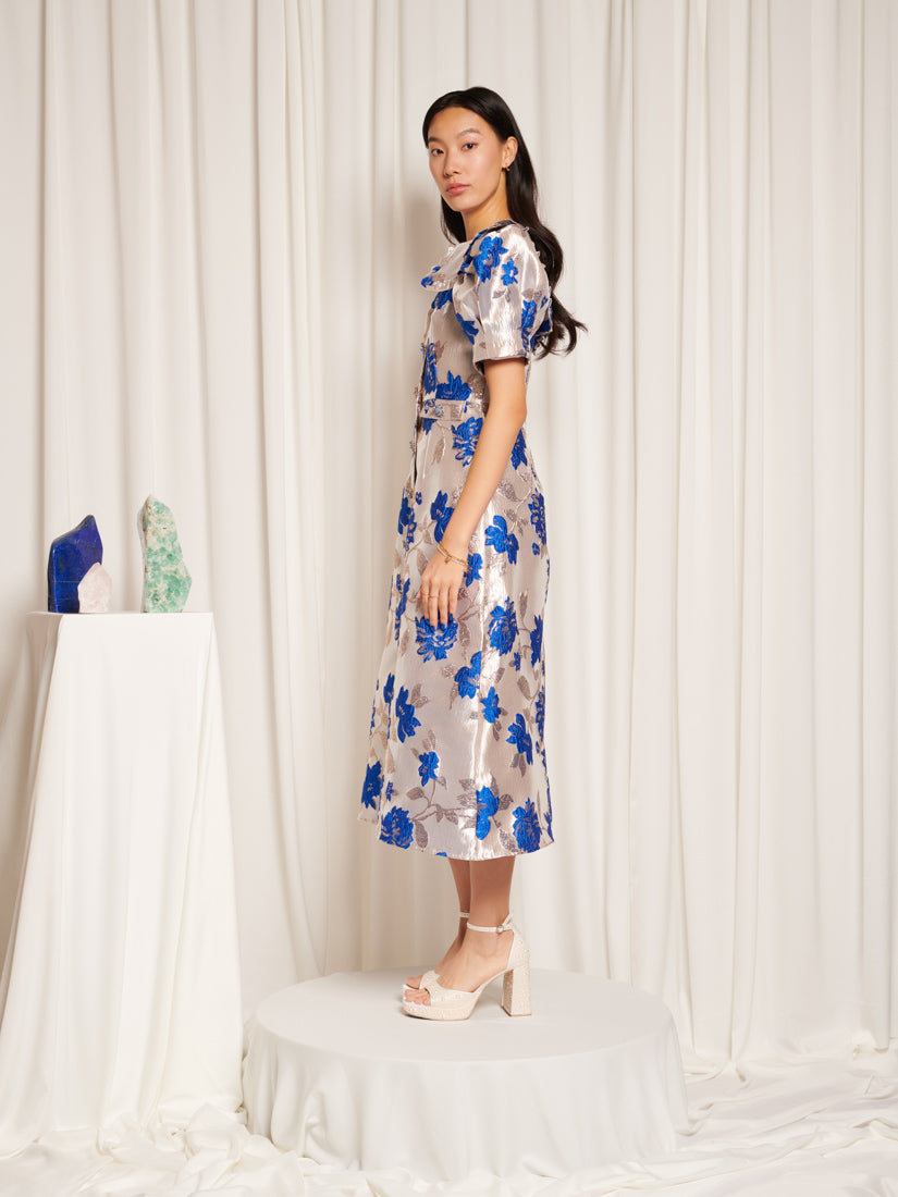 sister jane picture perfect midi dress Sapphire Midi Dress Sapphire Blue / L