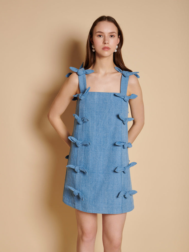Larsson Bow Mini Dress