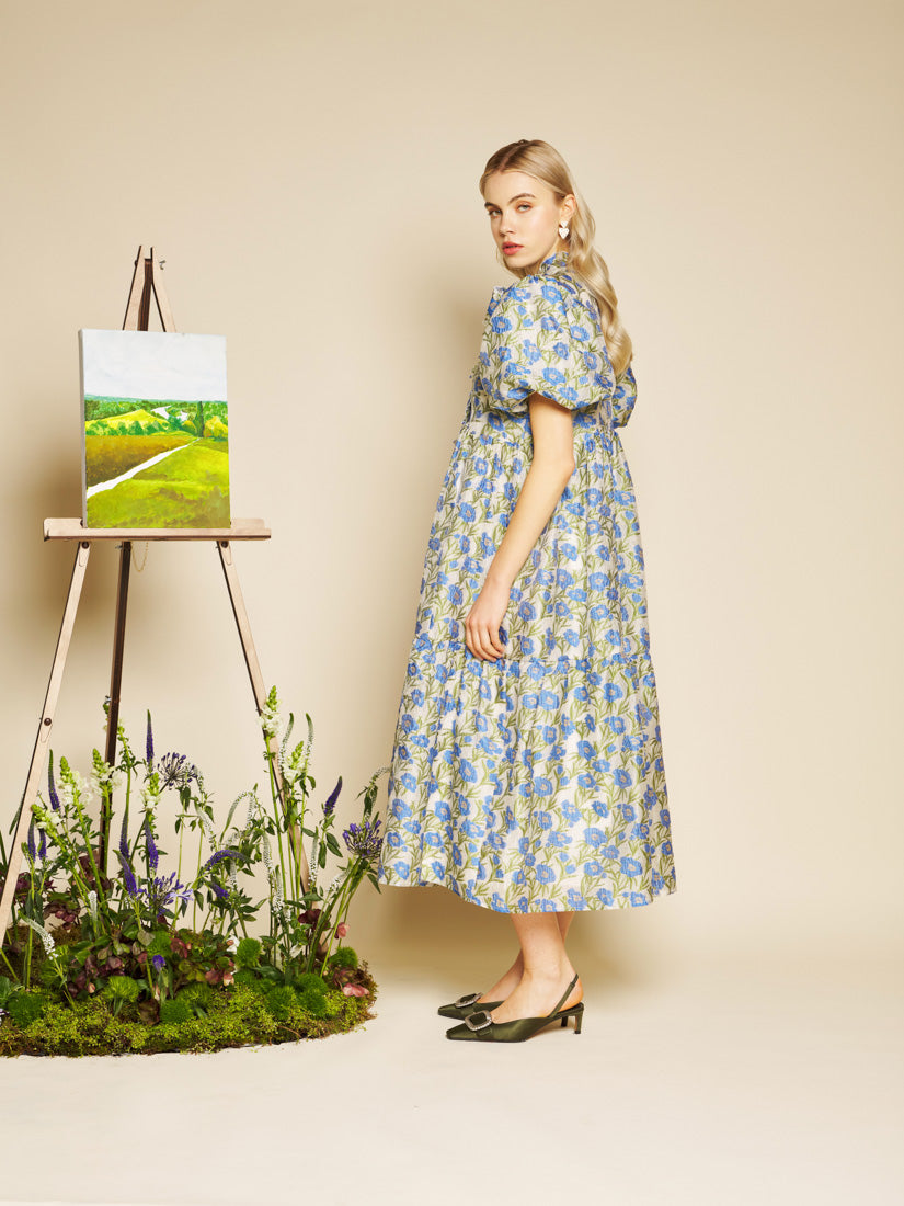Iris Jacquard Midi Dress – Sister Jane